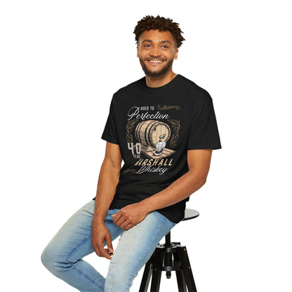 Whiskey Aged to Perfection Personalized Birthday Tshirt - Out of Office Outfitters - T-Shirt