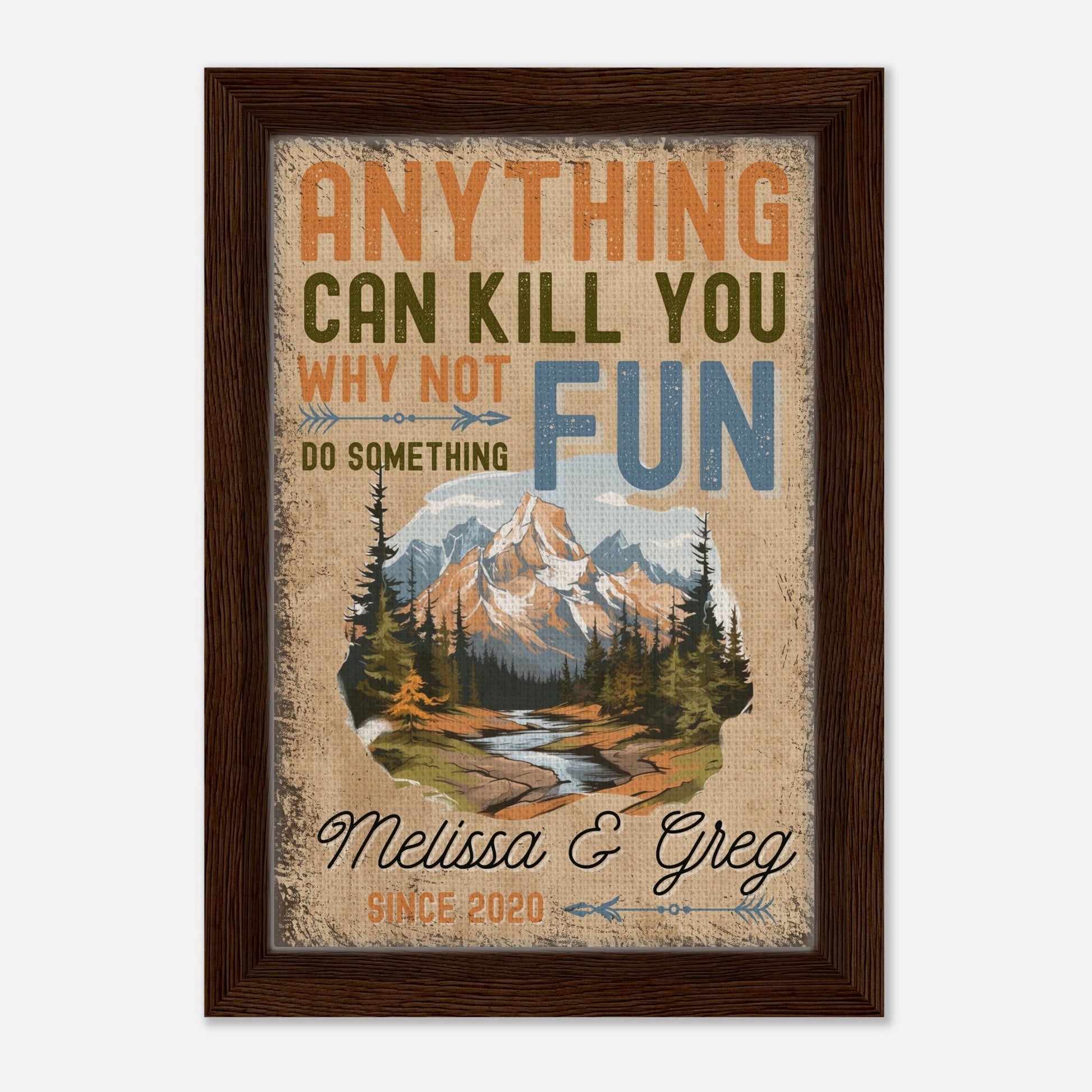 Why Not Do Something Fun Framed Canvas - Out of Office Outfitters - Print Material