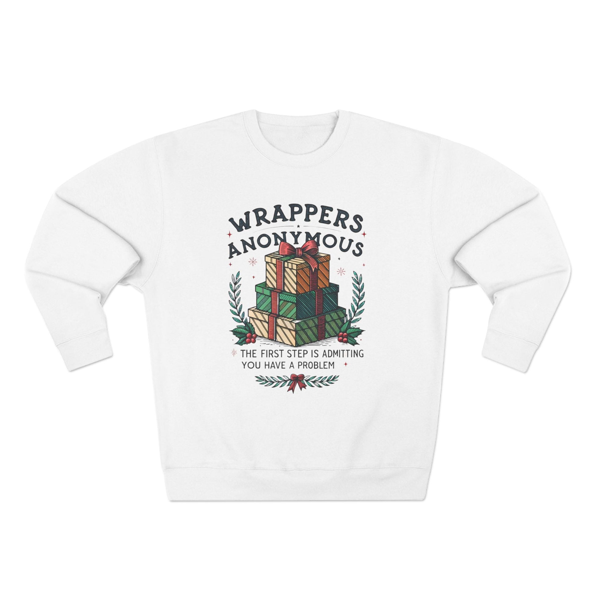 Wrappers Anonymous Christmas Sweatshirt - Out of Office Outfitters - Sweatshirt
