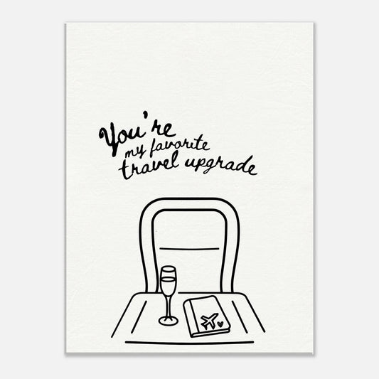 You're My Favorite Travel Upgrade - Travel Couple Canvas - Out of Office Outfitters - Print Material